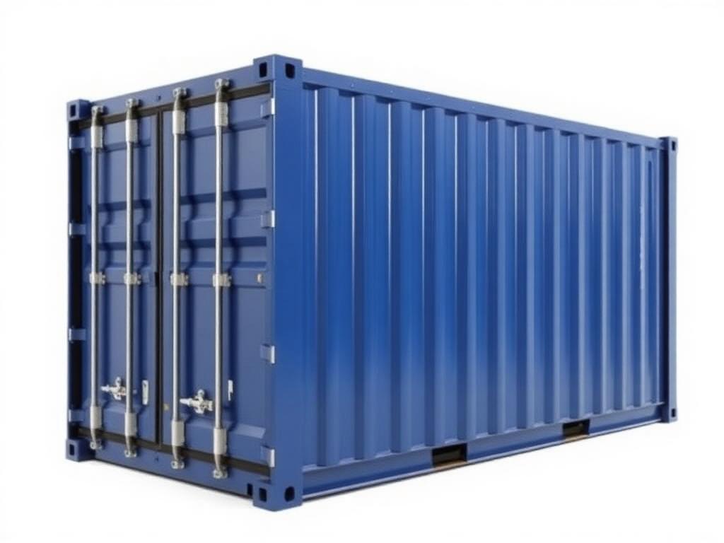 Blue 20ft standard shipping container for sale in Nashville, TN